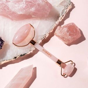 Knesko Jade Roller Pink & Rose gold